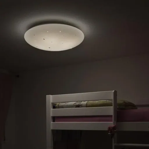 LED Glitzer- Decken-/Wandleuchte Shining Diamond 24W + Sleeptimer & Lichtfarbenwechsel Ø350 mm