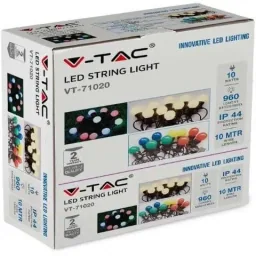 VT-71020 Lichterkette - Wasserdicht - 20 LED-Lampen - 6000K - 10M