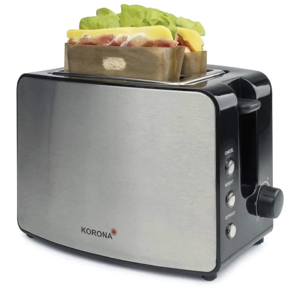 Toaster inklusive 2 Sandwich-Taschen