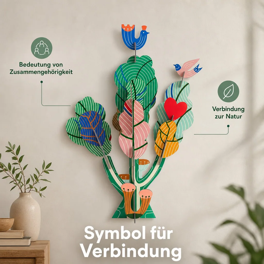 Studio ROOF Wanddeko, Bastel-Set, 3D Wandobjekt - Tree of Life by Ilya