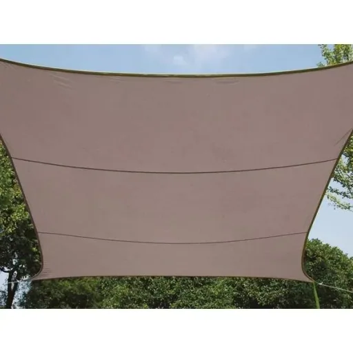 Schattentuch inklusive Perel-Befestigungskit - Rechteck - 2 x 3m - Taupe