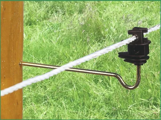 Langstiel Seilisolator mit 22 cm langer Stütze, 10 Stück im Beutel