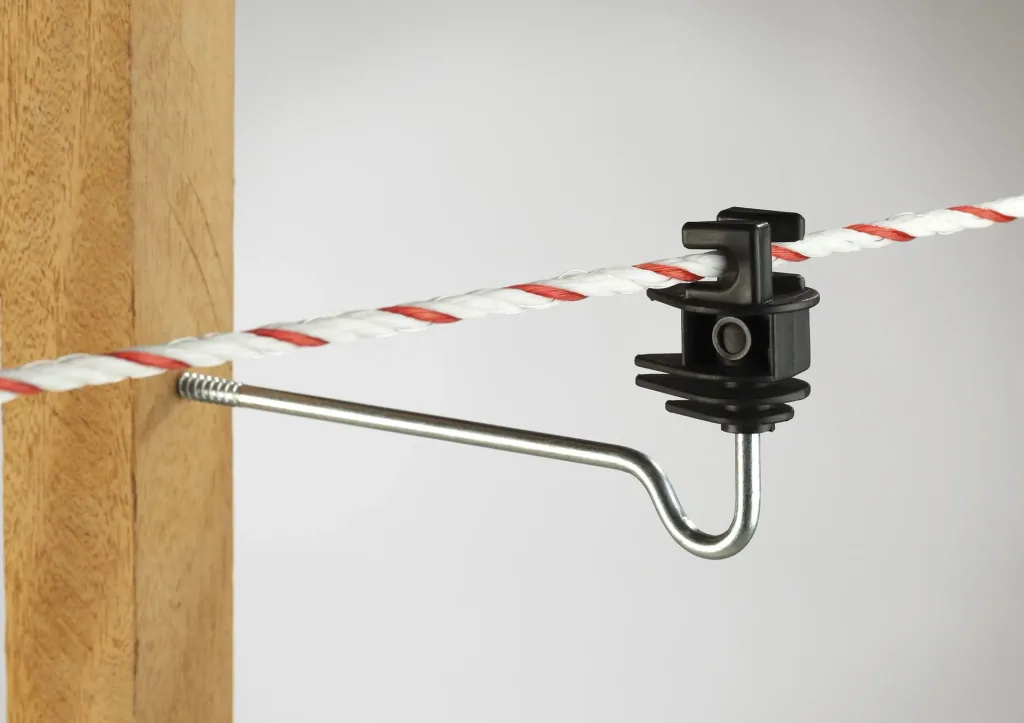 Langstiel Seilisolator mit 22 cm langer Stütze, 10 Stück im Beutel