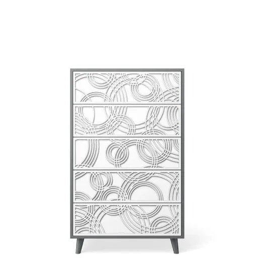Romina Kommode - New York Tall, 820x540x1375 mm
