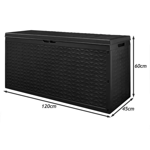 Aufbewahrungsbox Cargo Anthrazit 120x45x60cm mit Rädern