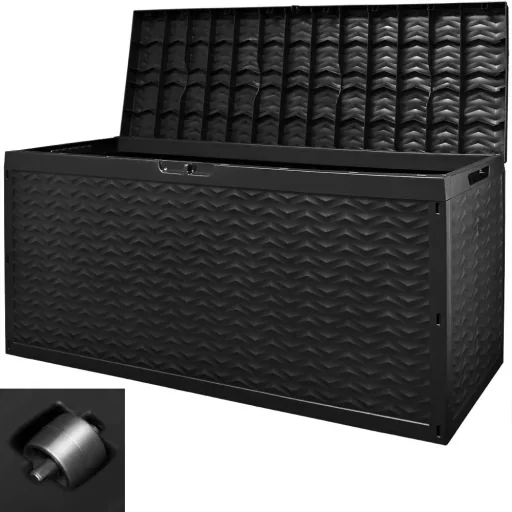 Aufbewahrungsbox Cargo Anthrazit 120x45x60cm mit Rädern