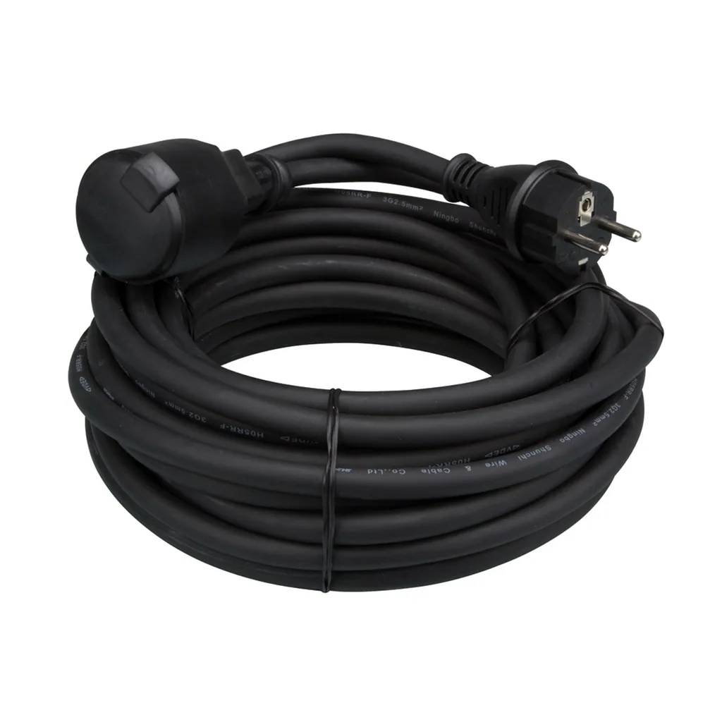 Gummiverlängerungskabel 10 M 3G2.5 Pin-Erdung