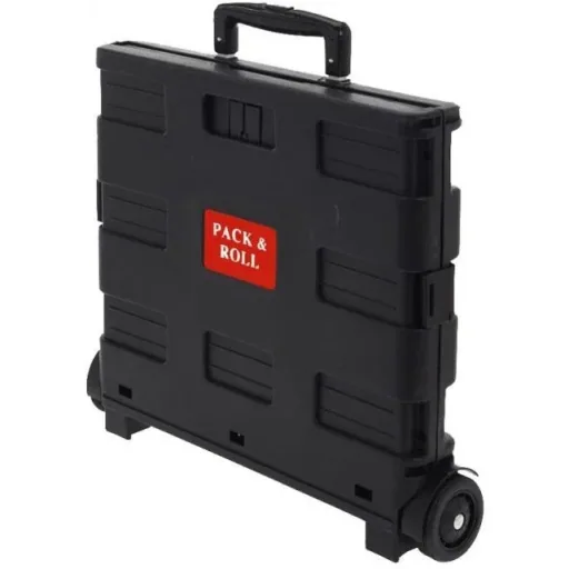 Boodschappentrolley Easy Pack & Roll XL vouwkrat zwart 57L 25kg