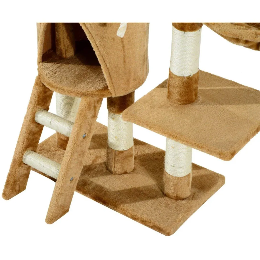 Kratzbaum Katzenbaum Kletterbaum Katzenbett Spielbaum Braun