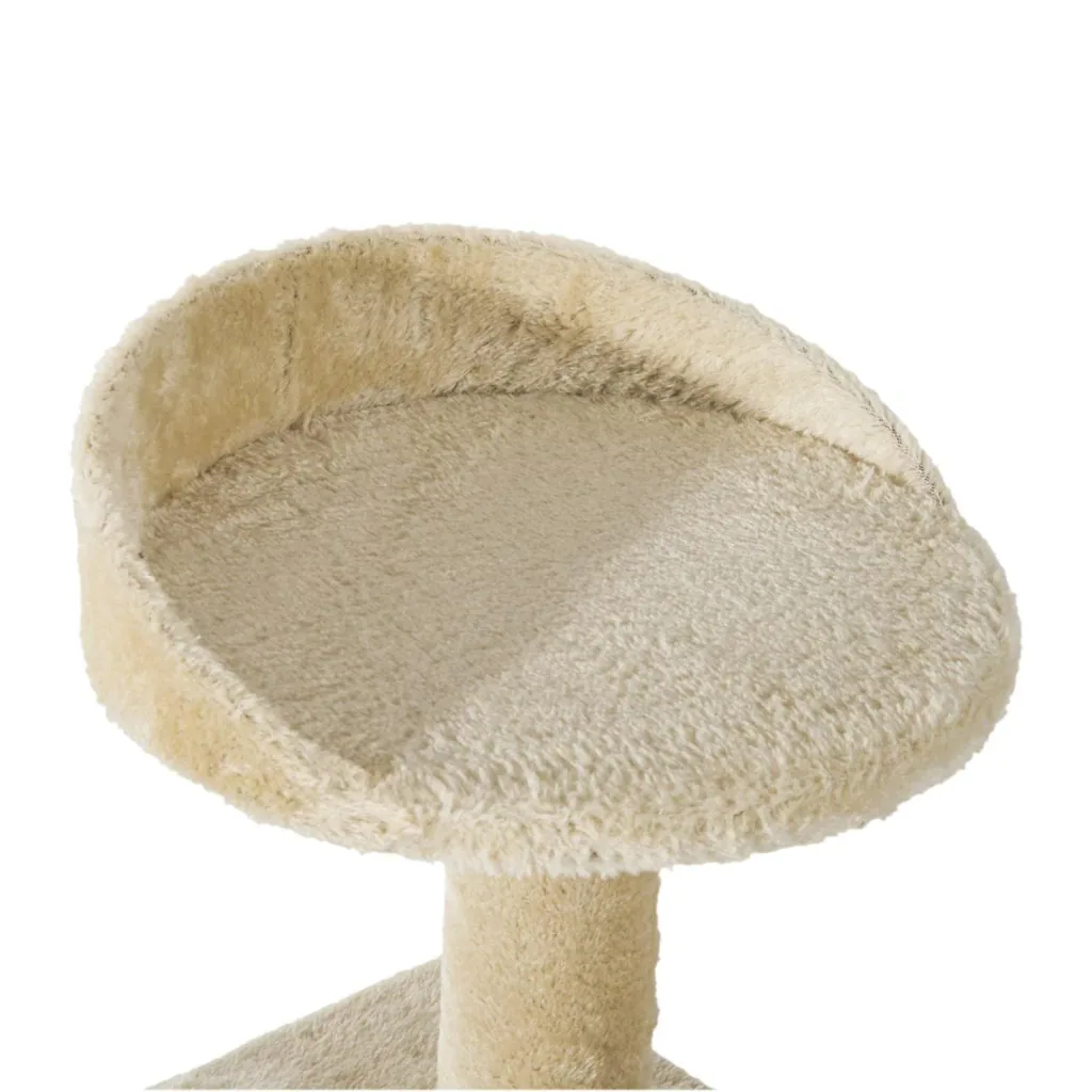 Katzen spielen Baum mit Säulen, beige