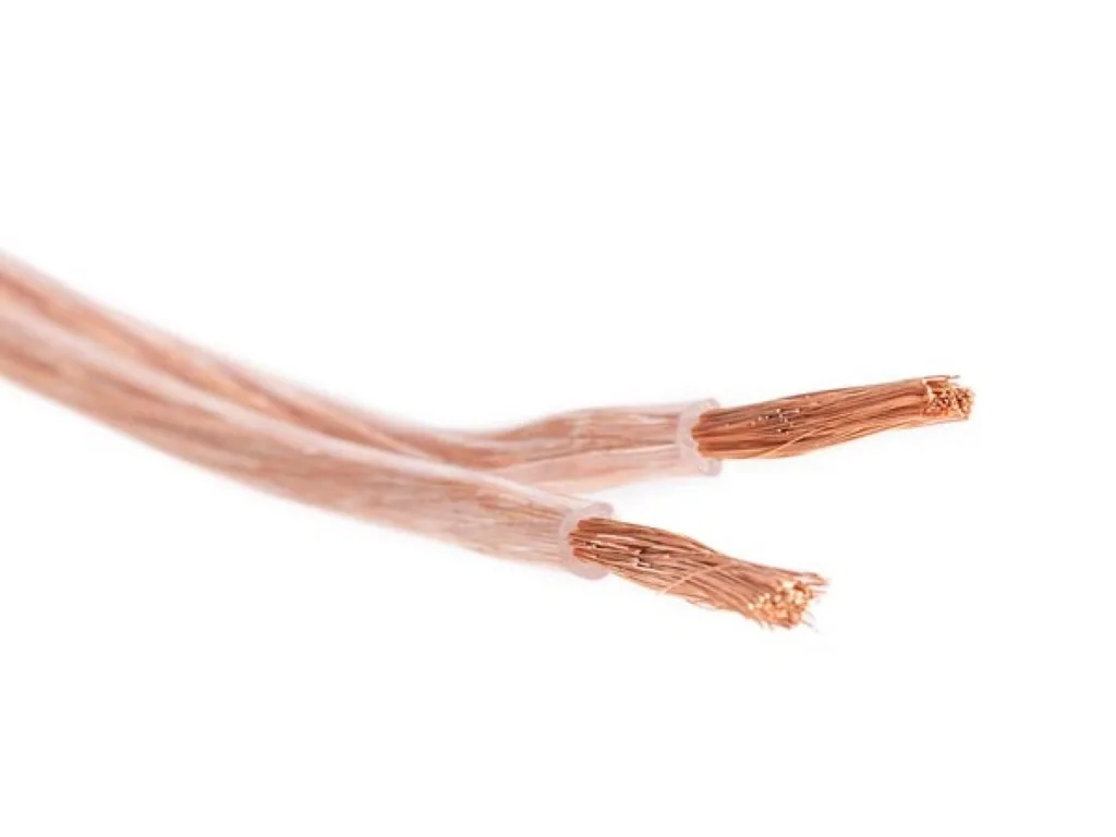 Lautsprecherkabel 2x2,50mm², 100 Meter, transparent rot, Spule, reiner OFC-Kupferdraht, Audioinstallation, professionelle Beschallung, Studio, Live, Zuhause