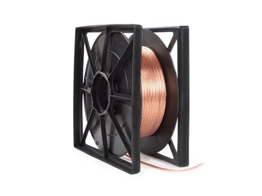 Lautsprecherkabel 2x2,50mm², 100 Meter, transparent rot, Spule, reiner OFC-Kupferdraht, Audioinstallation, professionelle Beschallung, Studio, Live, Zuhause