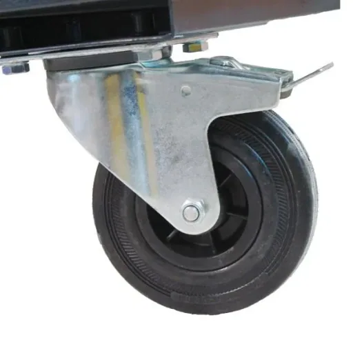 Tischwagen Etagenwagen RAL7035/7016 - 4 Schubladen, 1 Ablage, B1300xT600xH827mm