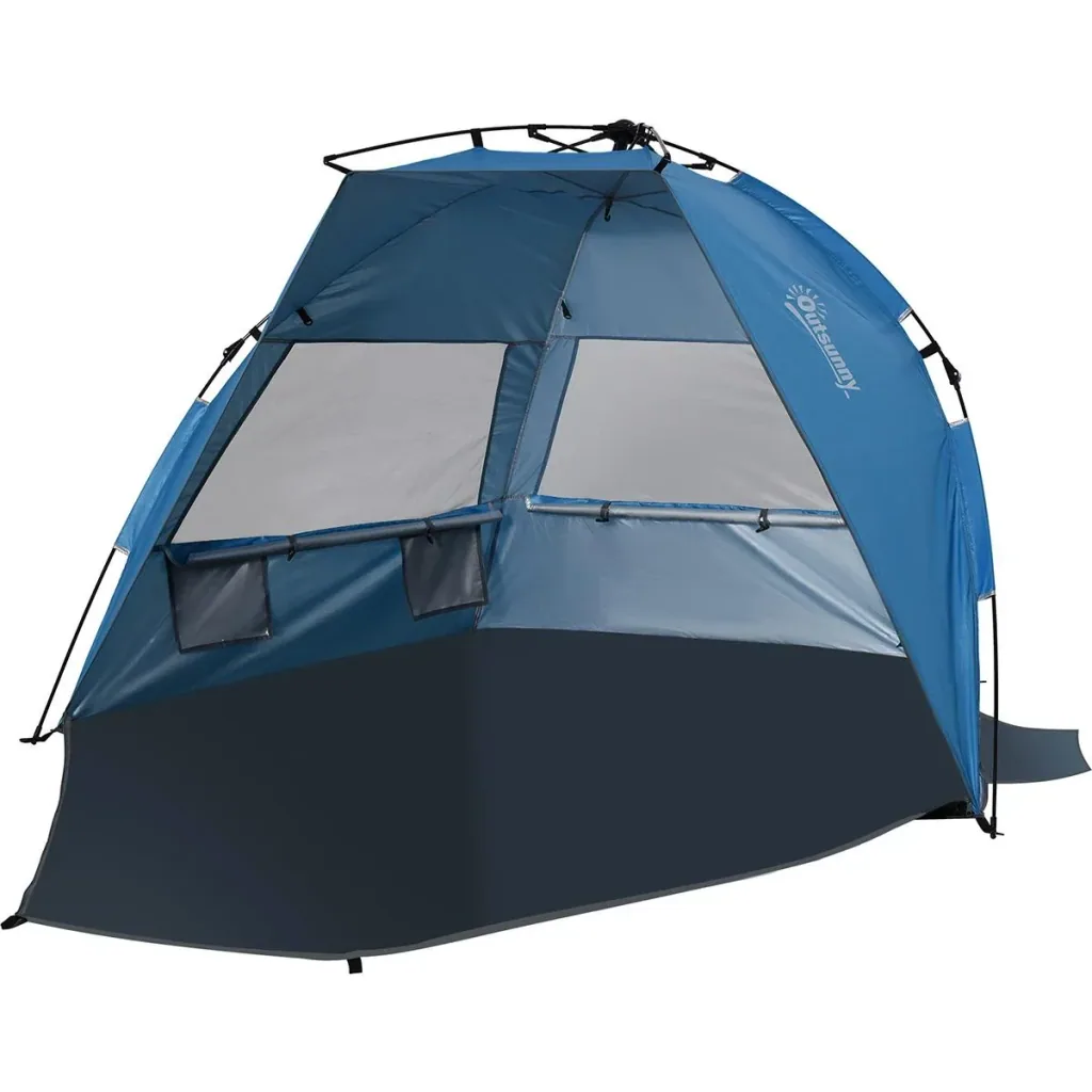 Strandmuschel für 2 Personen blau