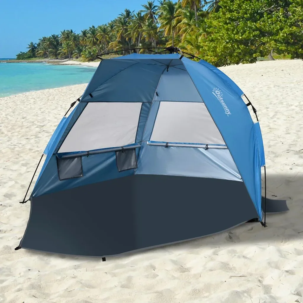 Strandmuschel für 2 Personen blau