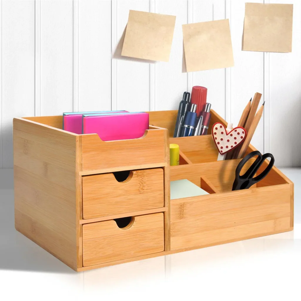 Schreibtischorganizer mit 2 Schubladen