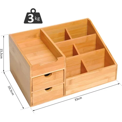 Schreibtischorganizer mit 2 Schubladen
