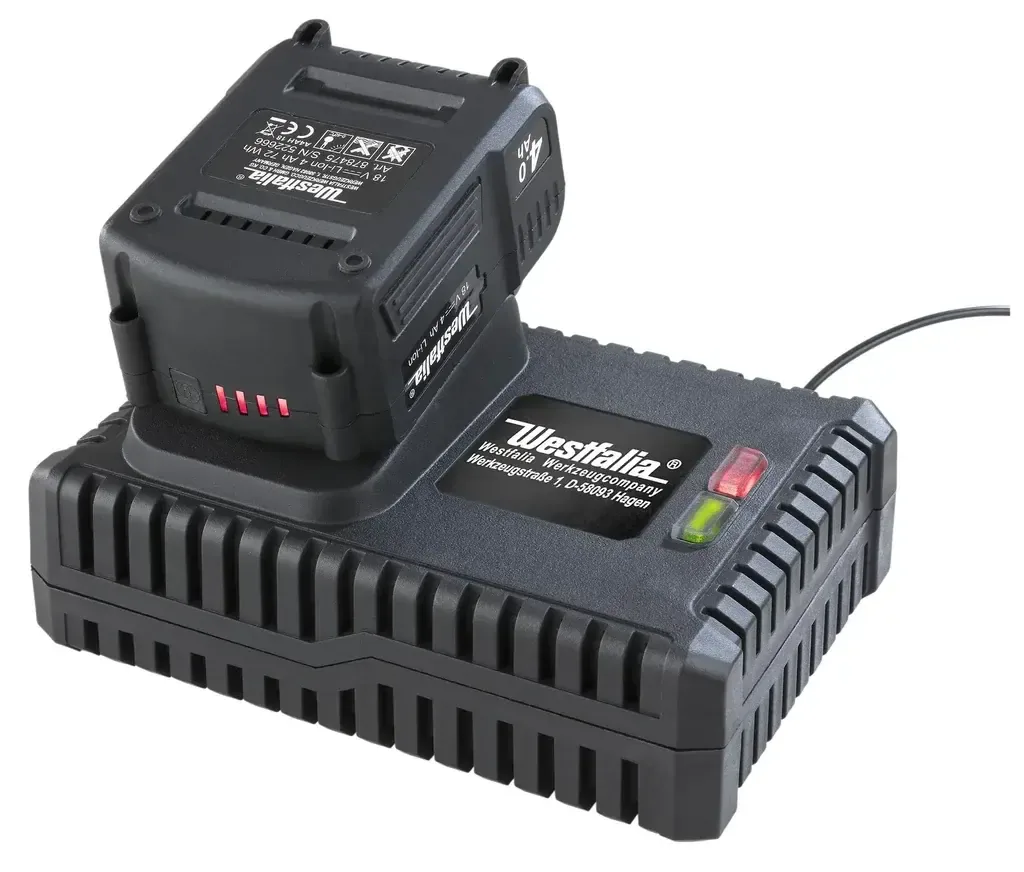 Starter-Set 18 Volt Li-Ionen Familie: 1 x Akku 2,0 Ah + 1 x Schnellladegerät