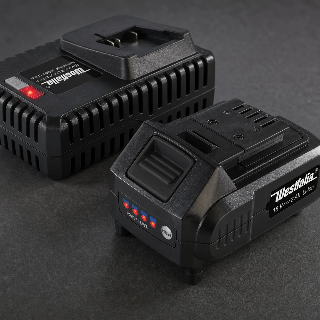 Starter-Set 18 Volt Li-Ionen Familie: 1 x Akku 2,0 Ah + 1 x Schnellladegerät