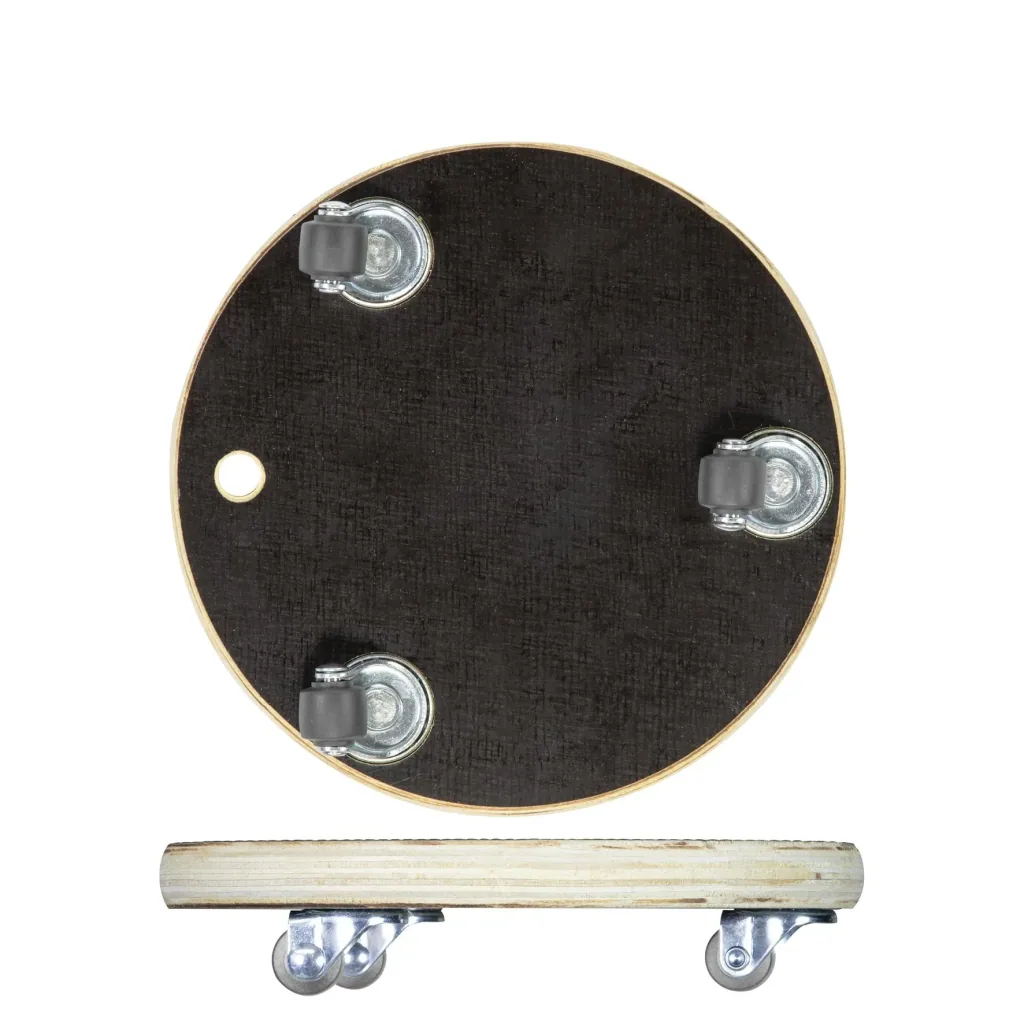 Transporthilfe MM 1315, Ø 20 x 4,5 mm, softe Rollen Ø 20 mm, Multiplexplatte Maxigrip FSC®, Tragkraft 100 kg