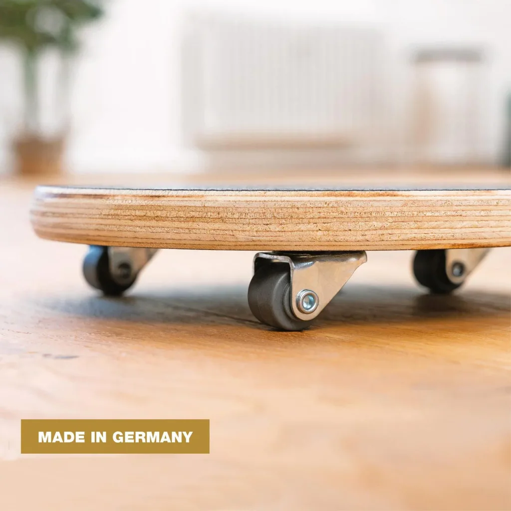 Transporthilfe MM 1315, Ø 20 x 4,5 mm, softe Rollen Ø 20 mm, Multiplexplatte Maxigrip FSC®, Tragkraft 100 kg