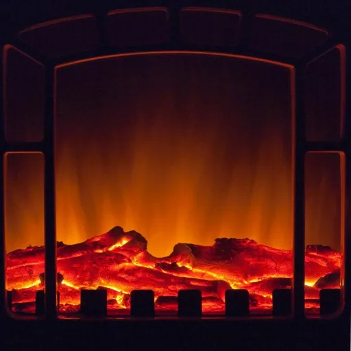 Elektrisches Feuer mit Heiz- und Kamineffekt 2000W schwarz