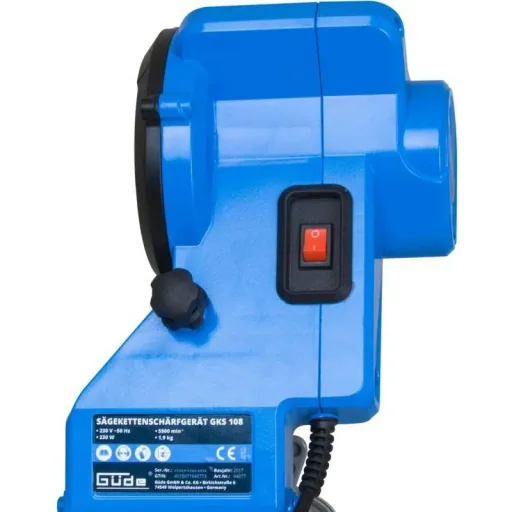 Kettensägenschleifer mit 108x3,2 x23mm Schleifscheibe - 85W - 4800 RPM - GKS 108