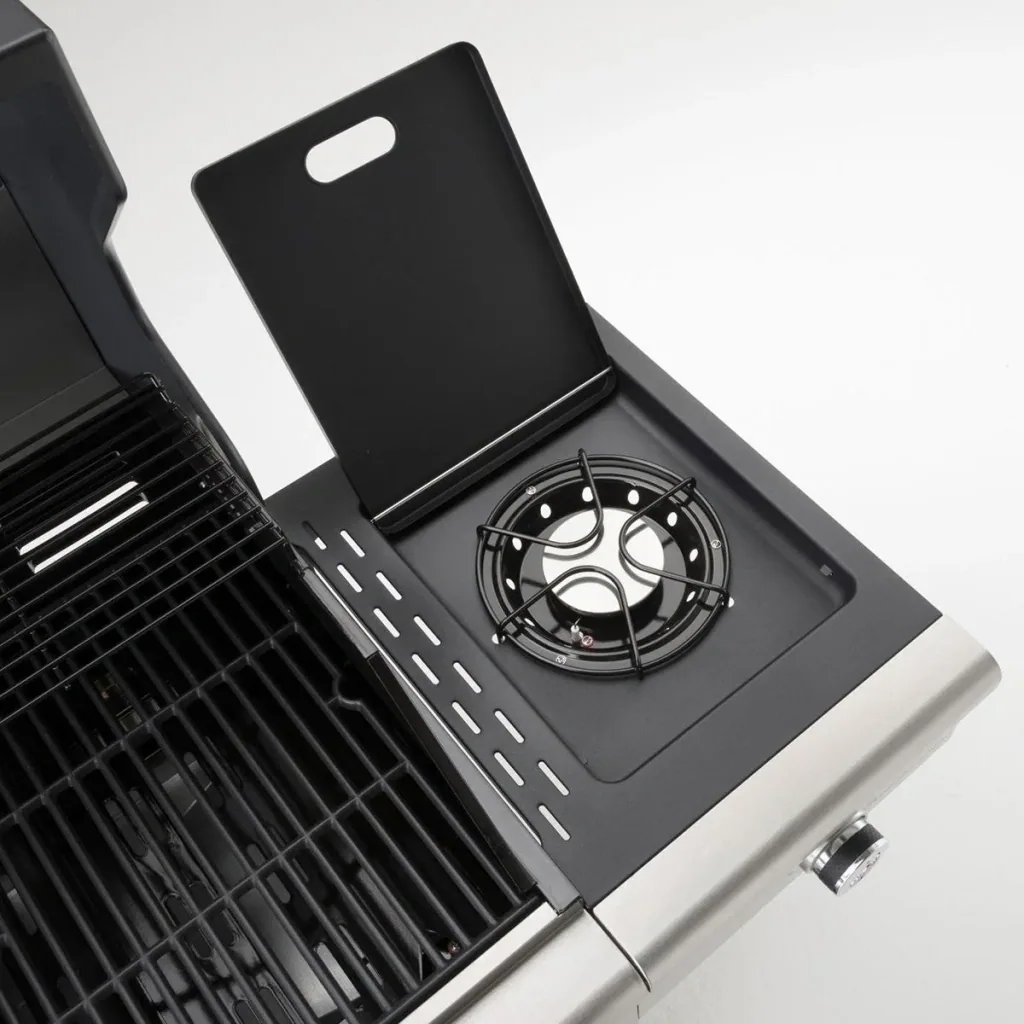 Triton PTS 3.1 Gasgrill - Grillfläche 65 x 44 cm - silber - mit Seitenbrenner und PTS-System