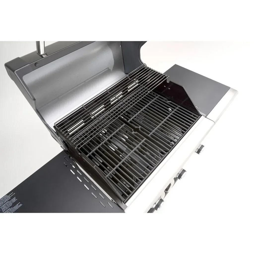 Triton PTS 3.1 Gasgrill - Grillfläche 65 x 44 cm - silber - mit Seitenbrenner und PTS-System