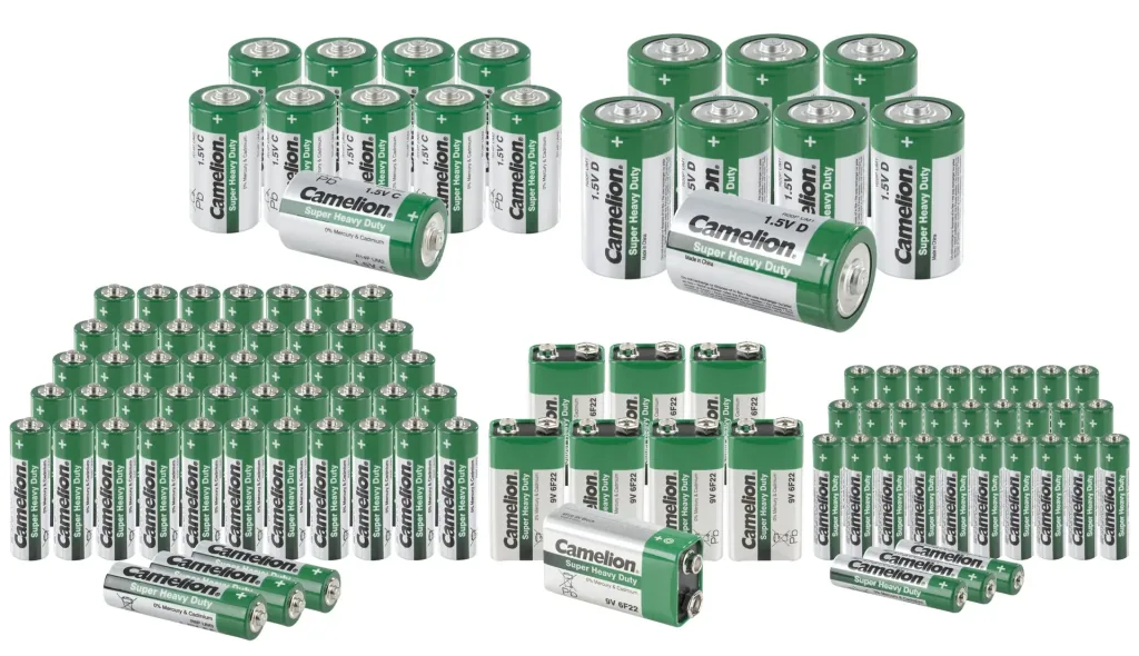 Zink-Kohle-Batterien 98-teiliges Sparset