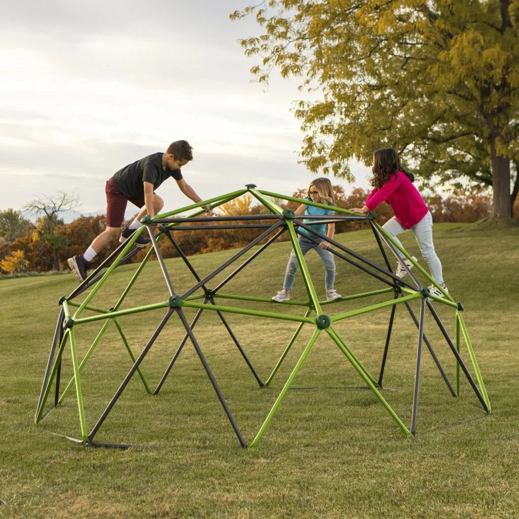 Lifetime Klettergerüst Geodome 335×335×168 cm Grün – freistehend, ohne Fundament