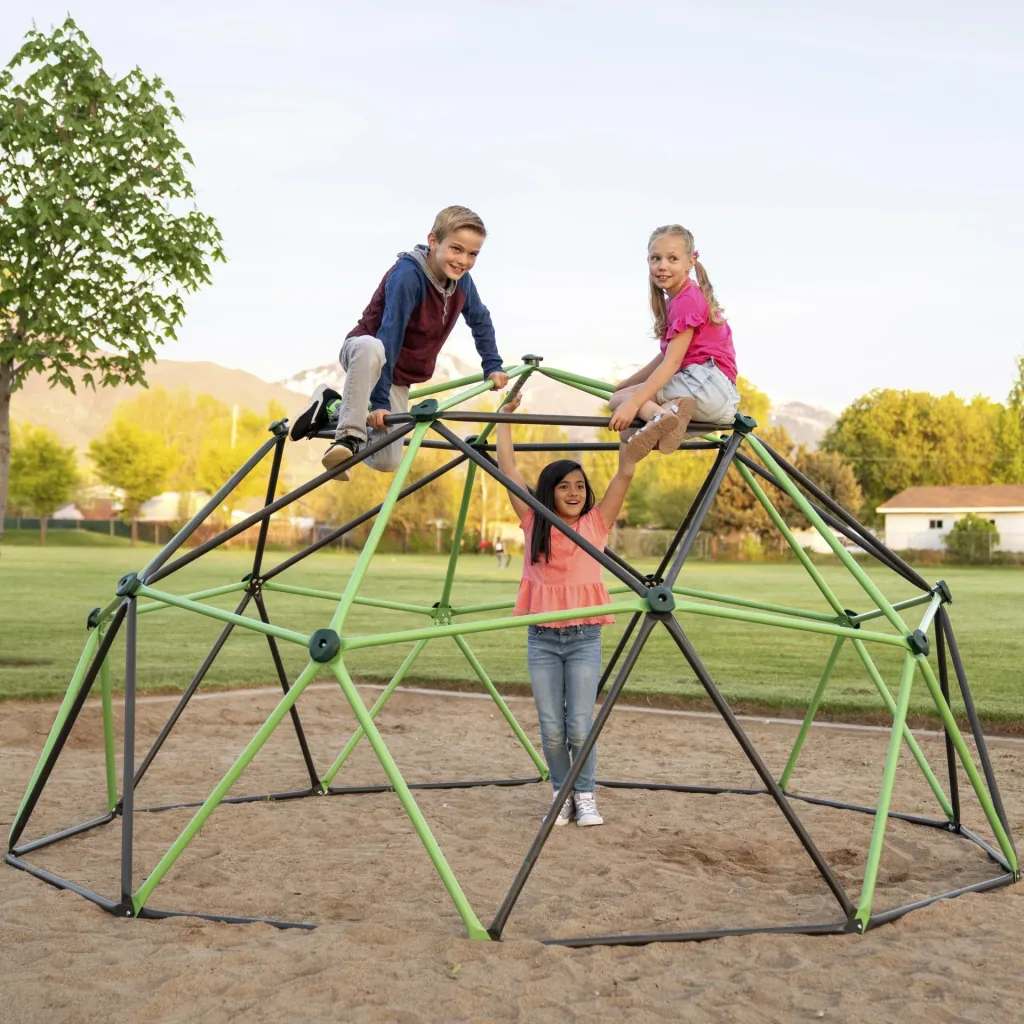 Lifetime Klettergerüst Geodome 335×335×168 cm Grün – freistehend, ohne Fundament