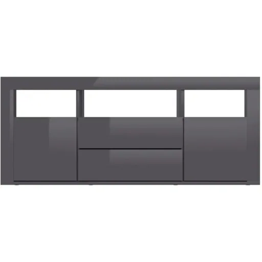 TV-Schrank 120x30x50 cm Spanplatte hochglänzend grau