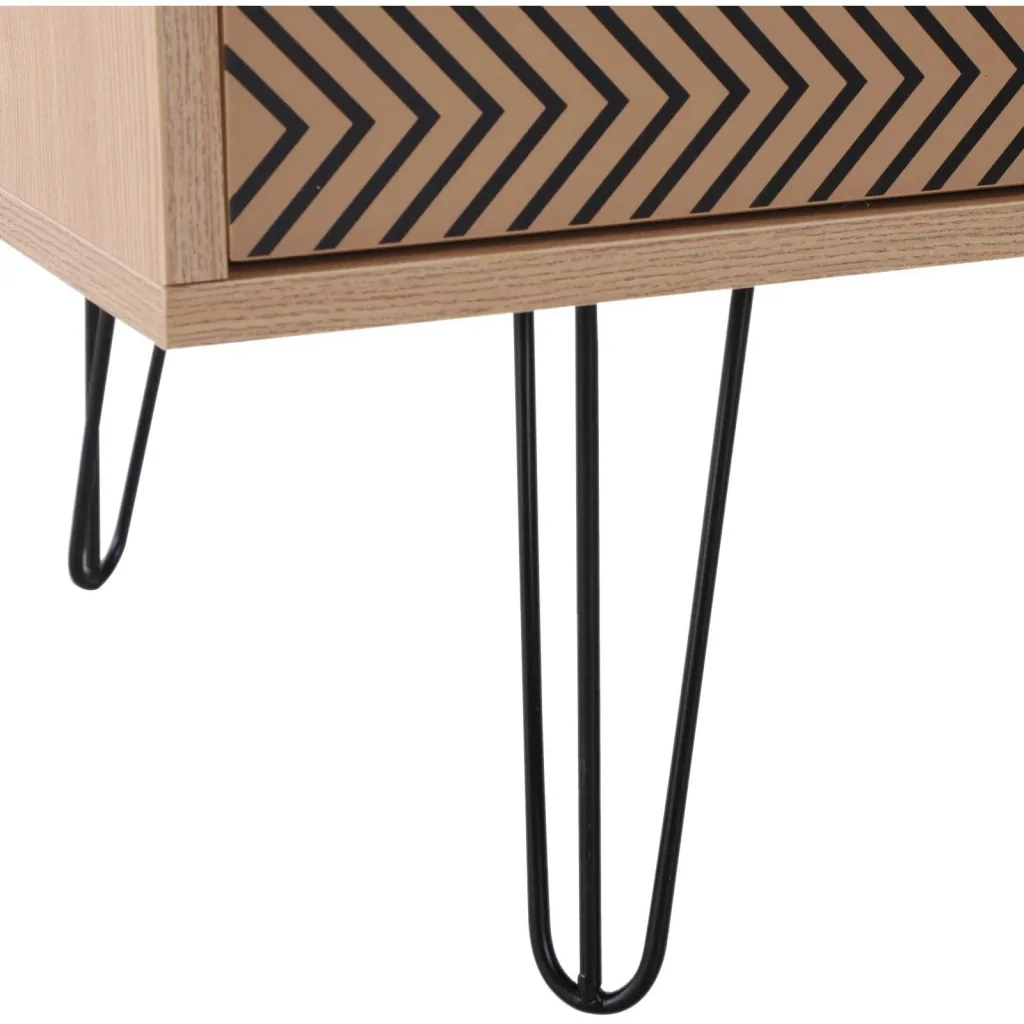 Couchtisch Beistelltisch Sofatisch Fernsehtisch Kaffeetisch mit Schublade Holz Eiche 110 x 55 x 35,5 cm