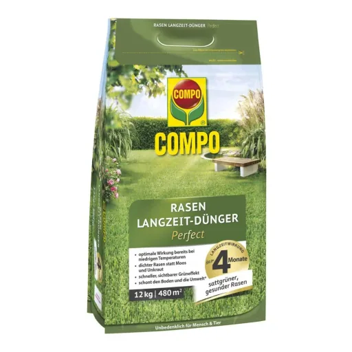 Rasen Langzeit-Dünger Perfect 12 kg für 480 m²