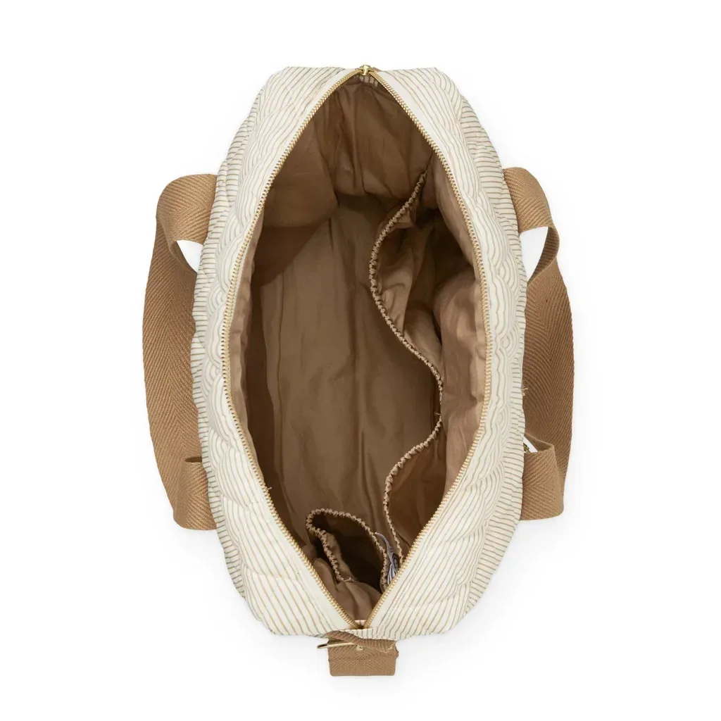 Cam Cam Wickeltasche, Wickelrucksack - OCS Classic Stripes Camel