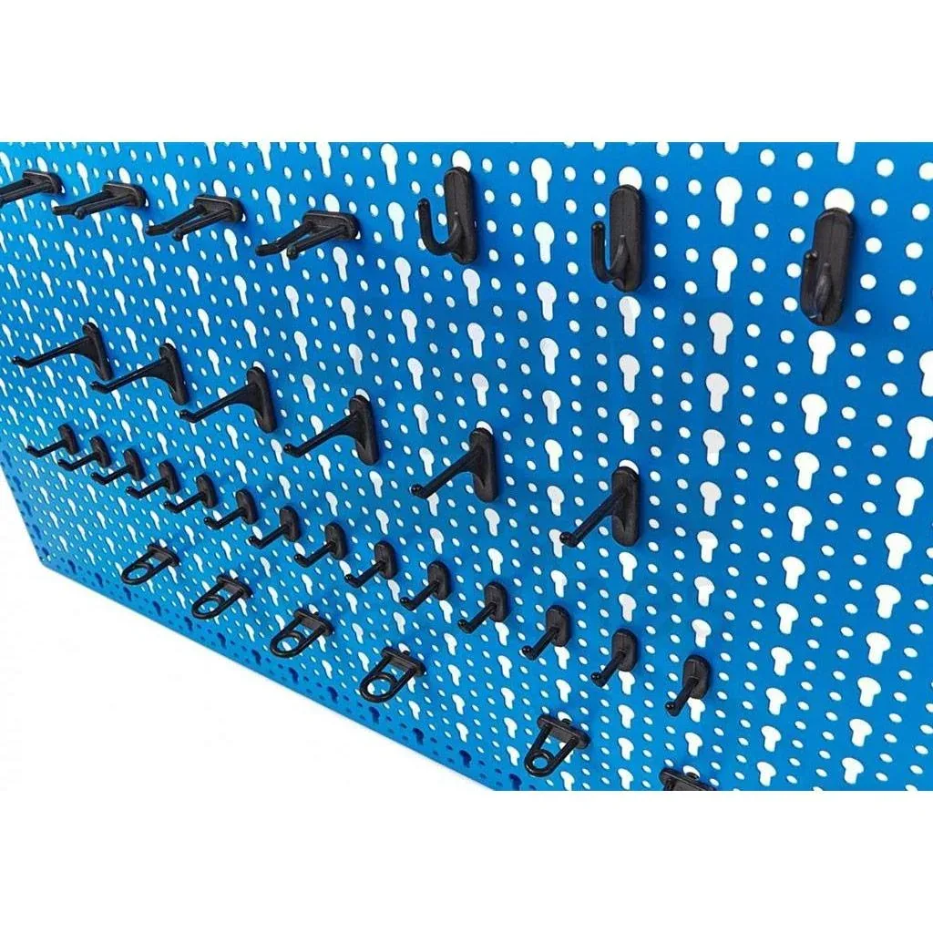 Stahl-Werkzeugwand mit 36 Haken - 46x98 cm