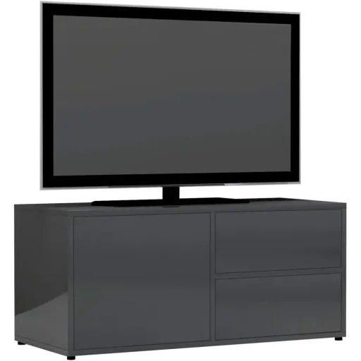 TV-Schrank 80x34x36 cm Spanplatte hochglänzend grau