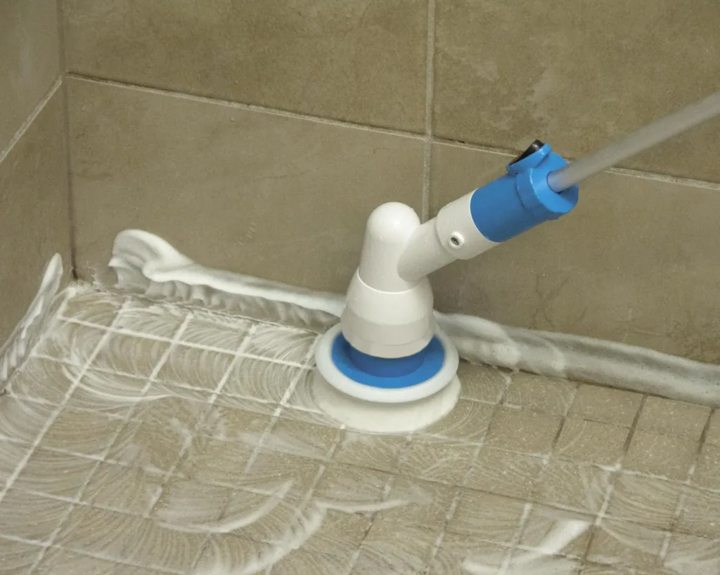 Reinigungsbürste "Hurricane Spin Scrubber", Türkis, 7-teilig