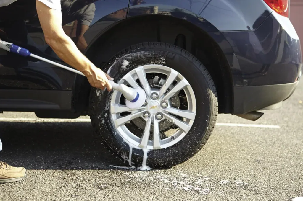 Reinigungsbürste "Hurricane Spin Scrubber", Türkis, 7-teilig