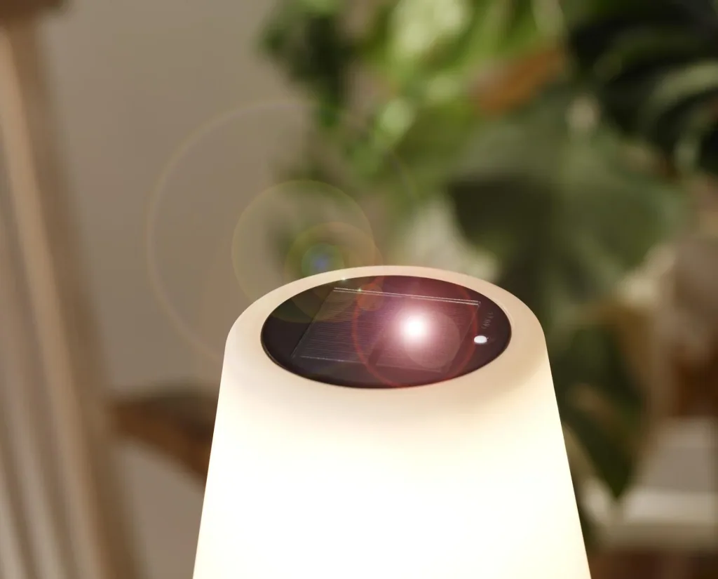 LED-Solarlampe mit 2 Helligkeitsstufen