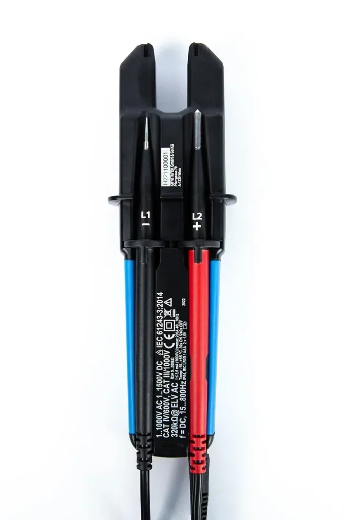 Strom- und Spannungsprüfer mit LED/LCD Anzeige, bis 1500V DC, bis 1000V AC, bis 200A AC/DC