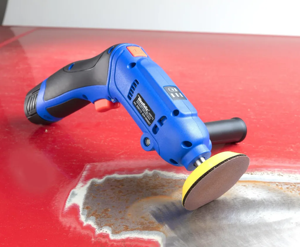 12 Volt Akku Poliermaschine Rotation - inklusive Zuberhör und Tasche