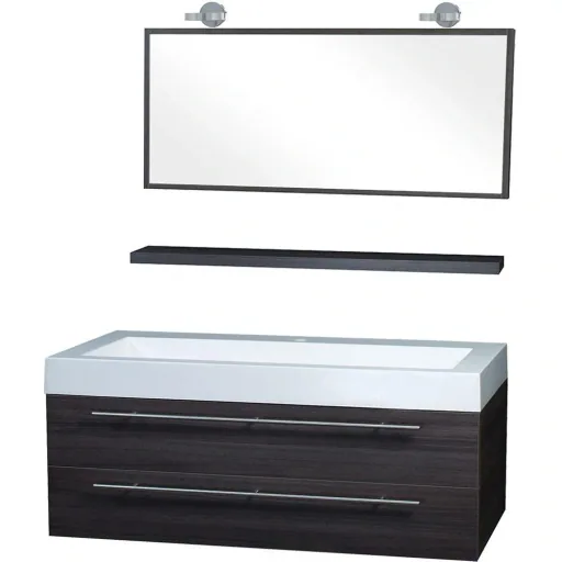 Badezimmermöbel Force 125 cm - Gris