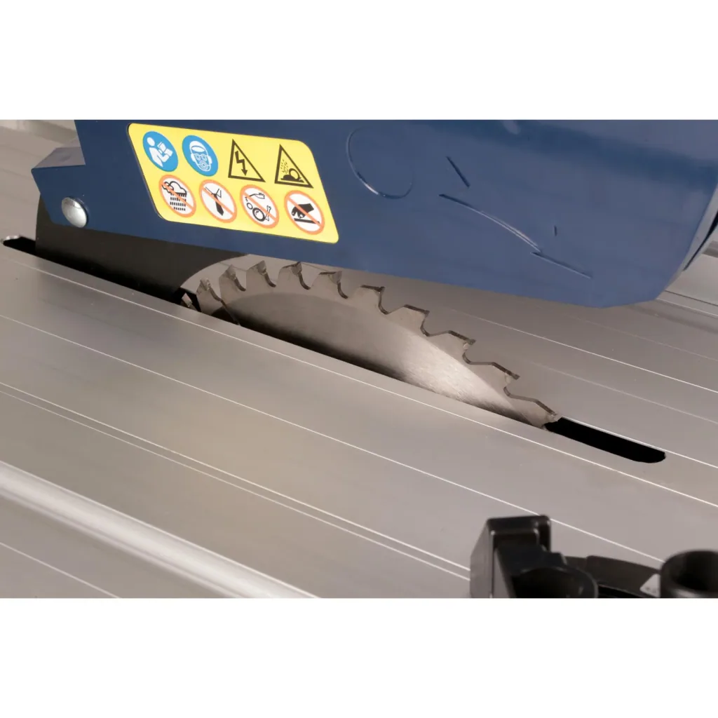 TSM1033 Tischkreissäge 1800W - 250mm - Winkelanschlag und Parallelführung - Vakuum-Adapter - Inkl. T40 Sägeblatt