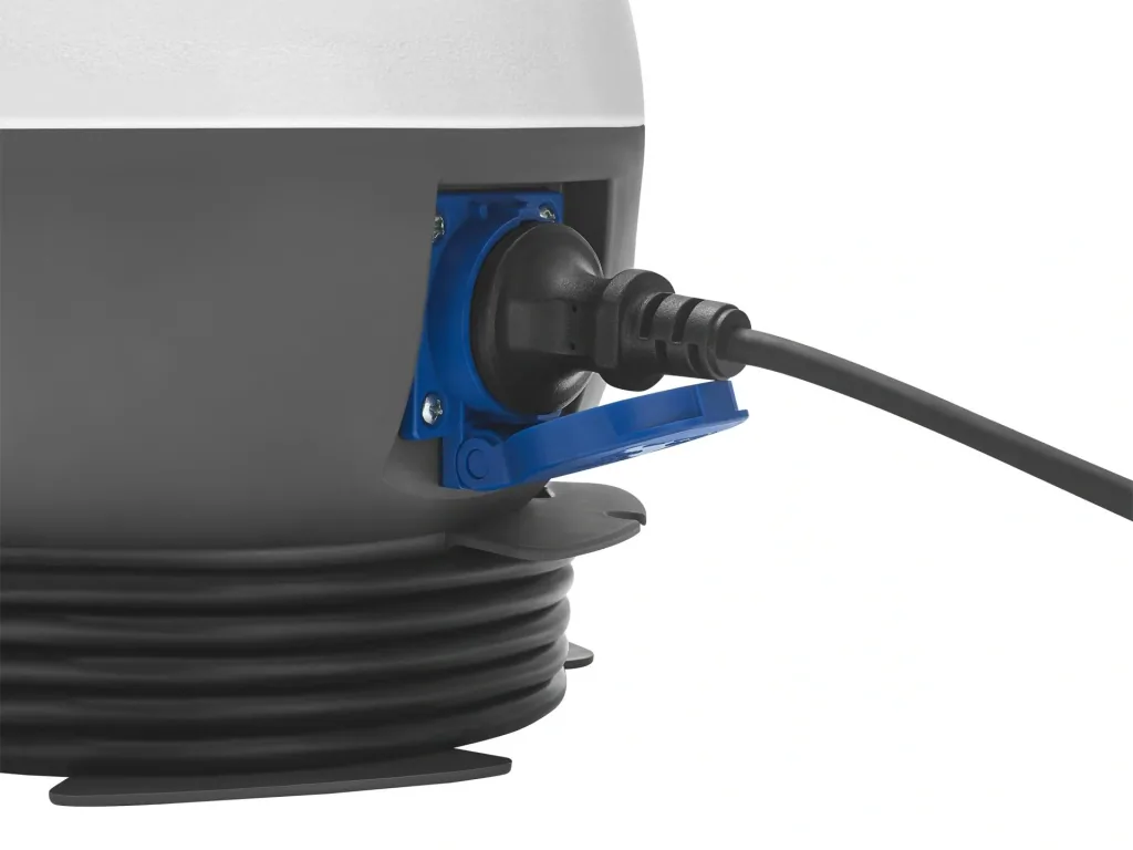 LED Arbeitsleuchte Future Ball 20W, mit Steckdose