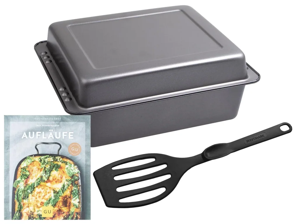 Kombi-Bräterset Easy Oven, 4-tlg. inklusive Pfannenwender und Rezeptbuch