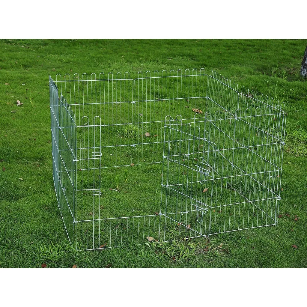 Freilaufgehege Welpenauslauf Welpenzaun Laufstall 8-teilig Maße: 63x60cm
