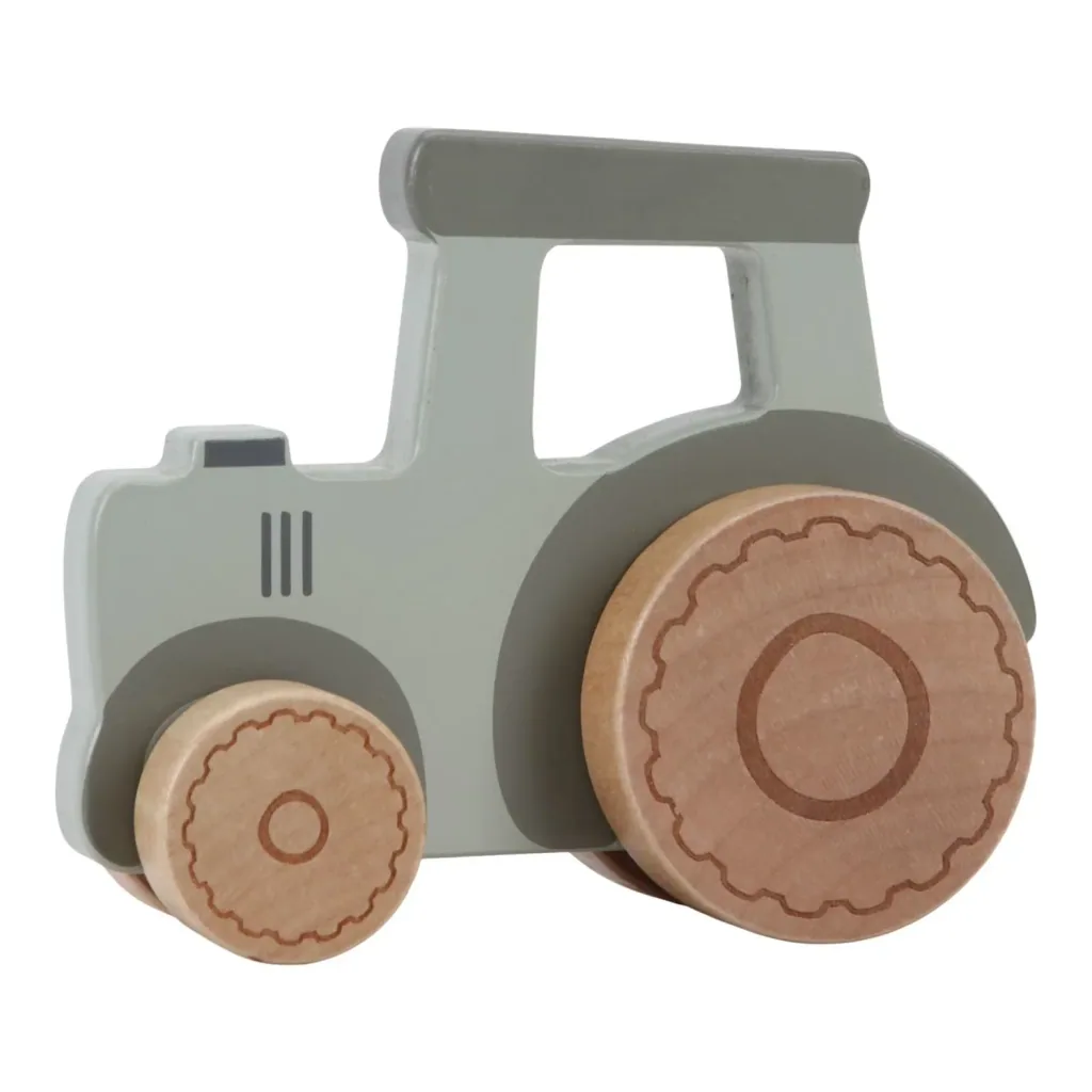 Little Dutch Traktor Holzspielzeug: Robuster Spielzeug Traktor für Kinder (ab 1 Jahr) - Little Farm Design