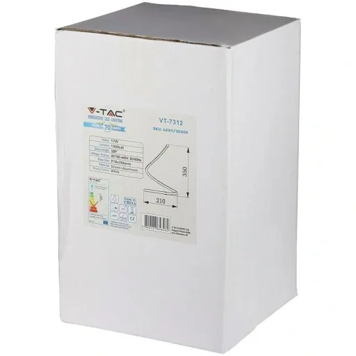 VT-7312 LED-Design-Tischleuchte - 17W - 1300 Lumen - 3000K - Schwarz